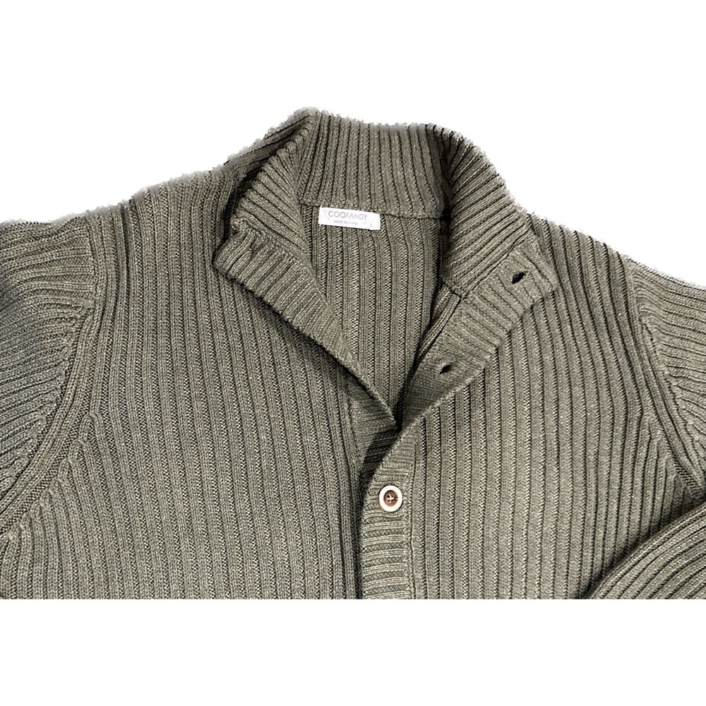 Coofandy Men's Button Front Ribbed‎ Cardigan Sweater - Picture 2 of 3